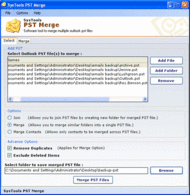 Merge PST File screenshot